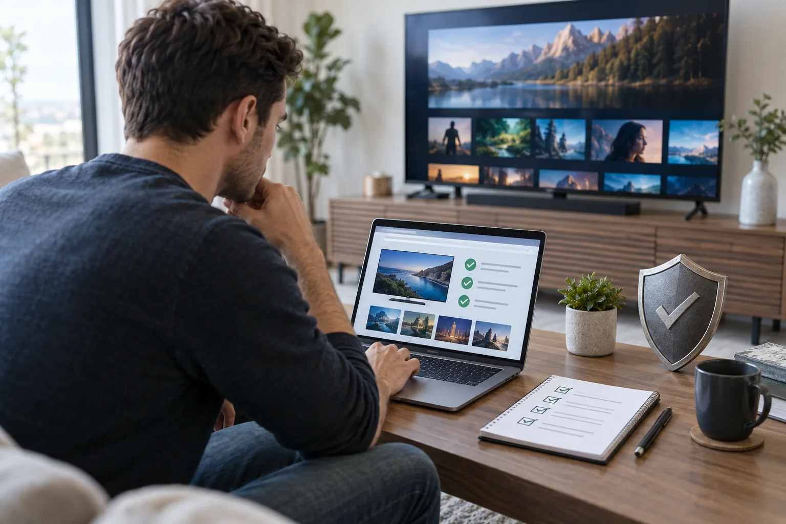 Utilisateur vérifiant la transparence et la sécurité d’un service IPTV
